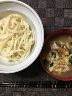 ふわふわ卵のつけうどん-レシピのメイン写真