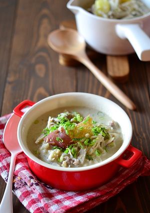 切り干し大根の食べるごま味噌豆乳スープ鍋-レシピのメイン写真