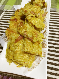 カレー味の素麺ガレット-レシピのメイン写真