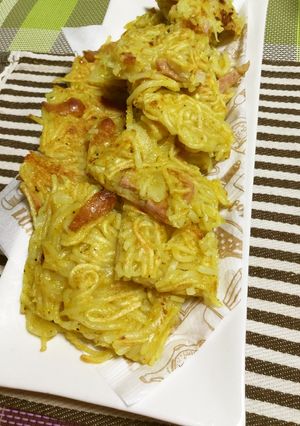 カレー味の素麺ガレット-レシピのメイン写真