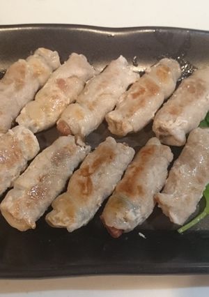 ご飯が進む簡単おかず！豚肉の梅＆大葉巻き-レシピのメイン写真