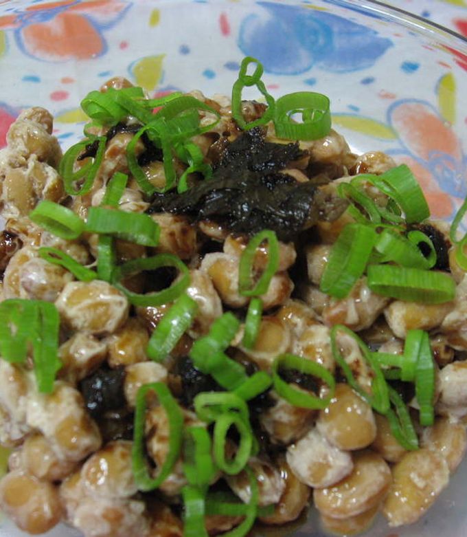 納豆に大葉にんにく醤油～ο～ο～ο-レシピのメイン写真