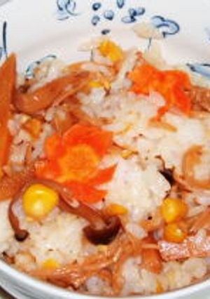 きのこととうもろこしの混ぜご飯-レシピのメイン写真