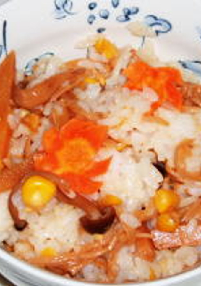 きのこととうもろこしの混ぜご飯-レシピのメイン写真