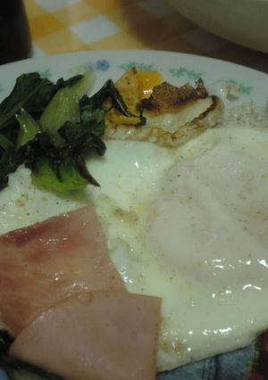 朝食しっかり食べよう★ハムエッグ-レシピのメイン写真
