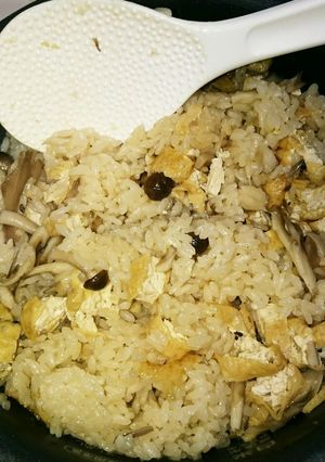秋は白だしでキノコたっぷり炊き込みご飯❤-レシピのメイン写真