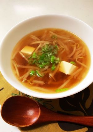☆スープ☆ラーメン風 もやしのスープ-レシピのメイン写真
