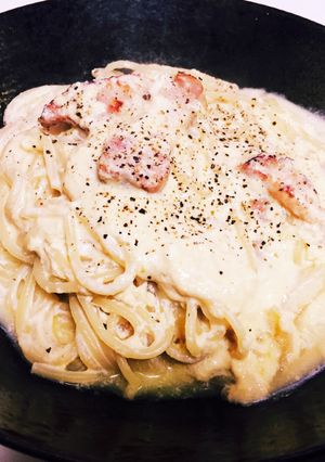 豆乳だとあっさり！カルボナーラ-レシピのメイン写真