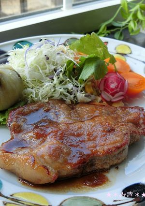 甘辛でご飯がすすむ☆豚肩ロースのくわ焼き-レシピのメイン写真