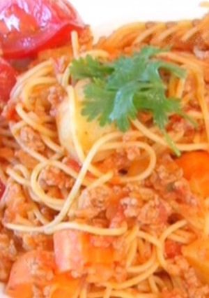 まつしまくんのミートスパゲッティ-レシピのメイン写真