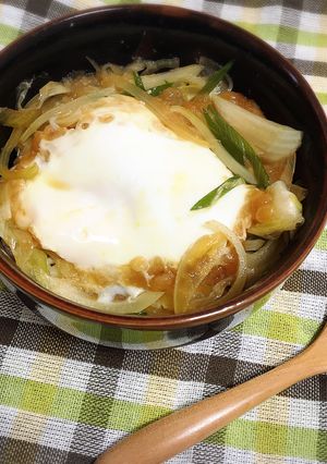レンジで簡単！おひとりさま玉子丼♡-レシピのメイン写真