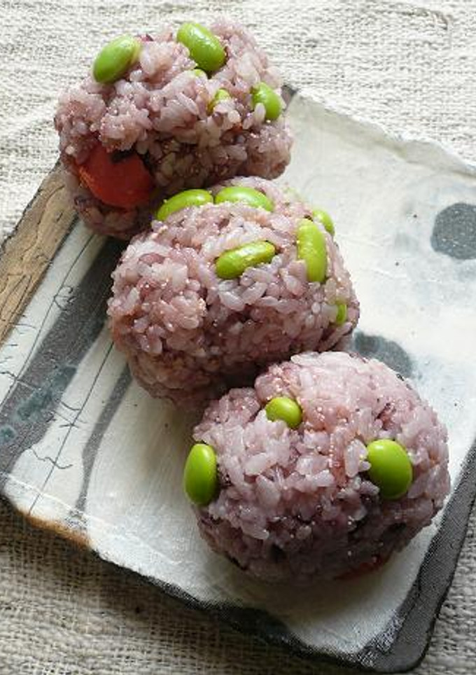 枝豆と焼きたらこのおにぎり。-レシピのメイン写真