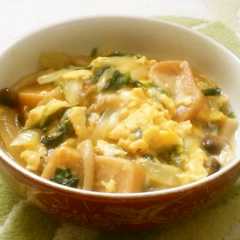 รูปของ ヘルシー♪ 野菜と麩の卵とじ