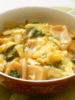 ヘルシー♪ 野菜と麩の卵とじ-レシピのメイン写真