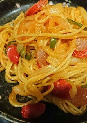 ずぼらな簡単なつかしナポリタン♪-レシピのメイン写真