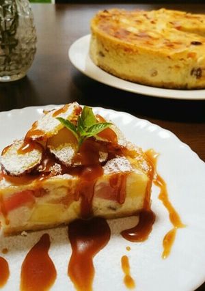 ゴロゴロ林檎とさつま芋のチーズケーキ-レシピのメイン写真