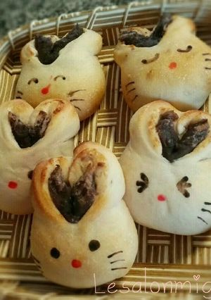 ウサギちゃんのあんぱん-レシピのメイン写真