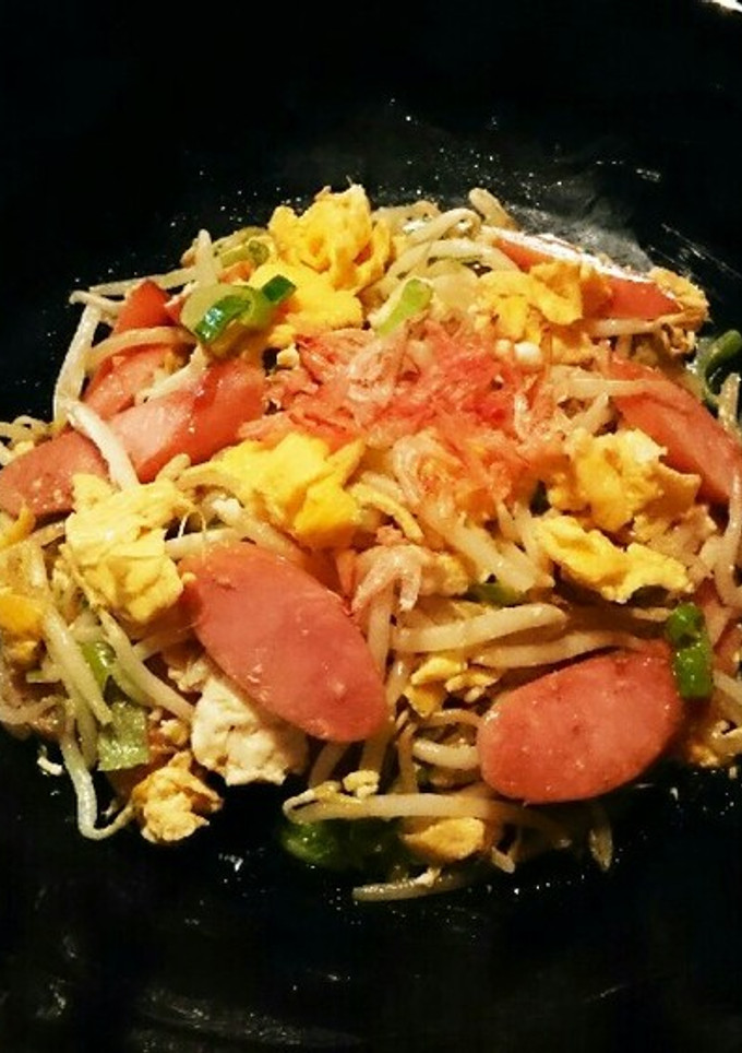 ウインナーとモヤシの炒飯風炒め-レシピのメイン写真