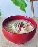 残りご飯で胃に優しい雑炊☆レンジ簡単昼食