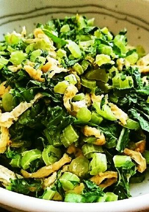 大根葉と油揚げの炒め物-レシピのメイン写真