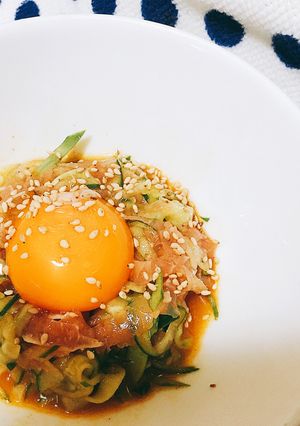 簡単！美味い！生ハムユッケ♩-レシピのメイン写真