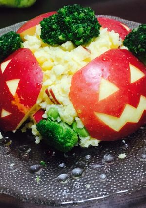 ハロウィンポテトサラダ-レシピのメイン写真