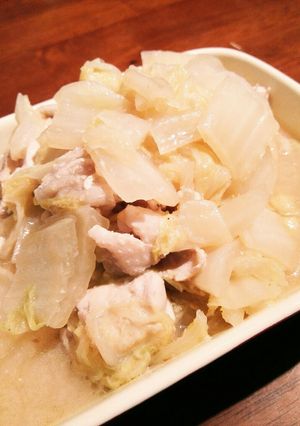 白菜と鳥むね肉のほっこり味噌バター煮☆-レシピのメイン写真