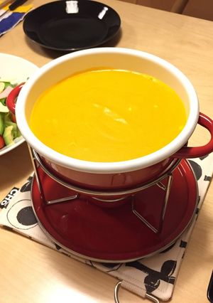 ハロウィンにも☆かぼちゃチーズフォンデュ-レシピのメイン写真