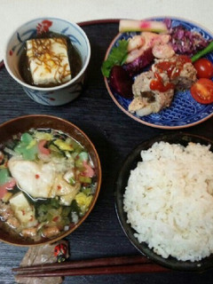 肉巻き定食(血管ダイエット食968)-レシピのメイン写真
