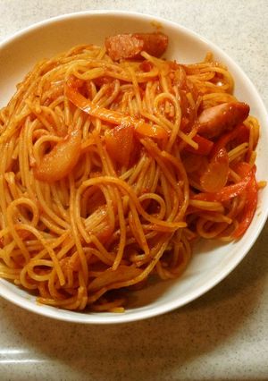 ピザソースを使ったナポリタン-レシピのメイン写真