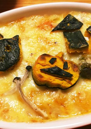 ハロウィンカボチャのグラタン-レシピのメイン写真