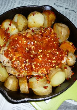 イシスキで若鶏のもも肉のピリ辛ステーキ-レシピのメイン写真