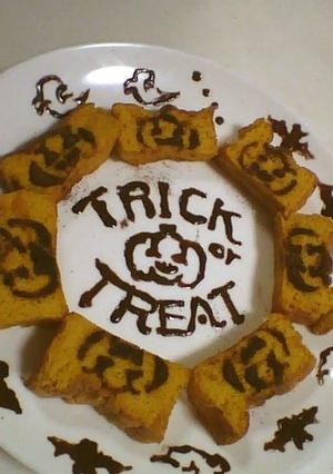 ふんわりカボチャケーキ:ハロウィンver-レシピのメイン写真