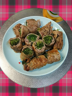 簡単…肉巻 パクチー-レシピのメイン写真