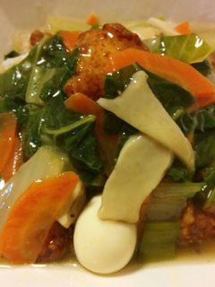 野菜たっぷり!あんかけ唐揚げ丼~♪-レシピのメイン写真
