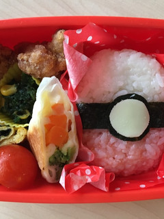 ポケモンボールのキャラ弁-レシピのメイン写真