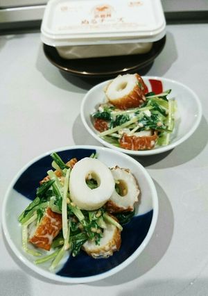 竹輪と水菜のゴマ☆チーズソース-レシピのメイン写真