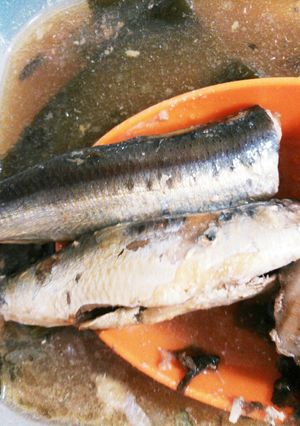 圧力鍋☆秋刀魚☆鰯☆骨まで柔らか煮込み-レシピのメイン写真