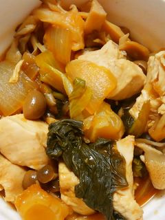 簡単!鶏むね肉とチンゲン菜きのこの甘酢煮-レシピのメイン写真