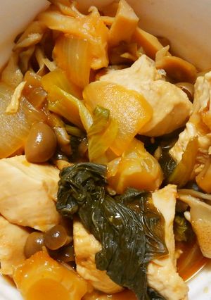 簡単！鶏むね肉とチンゲン菜きのこの甘酢煮-レシピのメイン写真