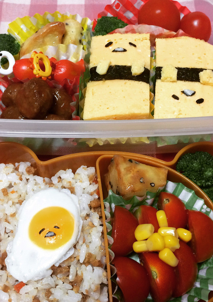 キャラ弁 簡単 ぐてたま弁当 ♡-レシピのメイン写真