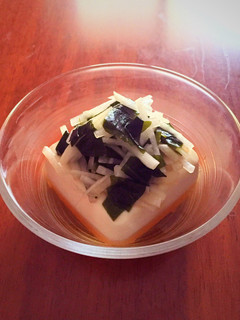 大根とわかめの冷奴-レシピのメイン写真