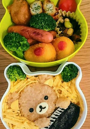 音楽会 リラックマ 簡単 キャラ弁-レシピのメイン写真