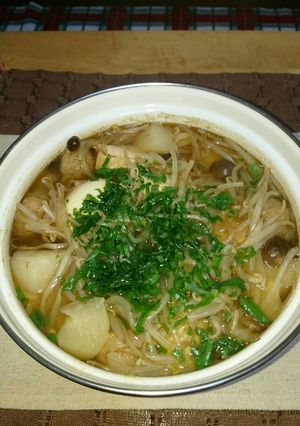 冷蔵庫の物でお鍋ですっ！-レシピのメイン写真