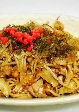 野菜たっぷりの！！絶品ソースやきそば♪-レシピのメイン写真