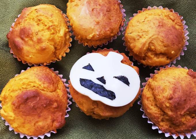 簡単！かぼちゃのハロウィンカップケーキ。 by あきのぶどう 