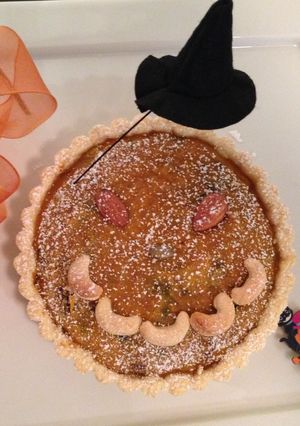 ハロウィンのラムレーズンパンプキンタルト-レシピのメイン写真