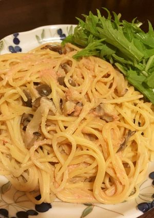 あごだしで作る和風明太パスタ-レシピのメイン写真