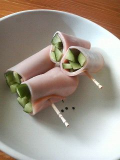 お弁当に♪おつまみに♪ハムキューリ巻き☆-レシピのメイン写真