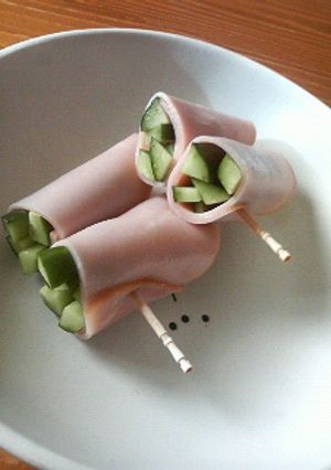 お弁当に♪おつまみに♪ハムキューリ巻き☆-レシピのメイン写真